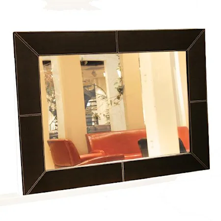 Valencia Rectangular Leather Wall Mirror